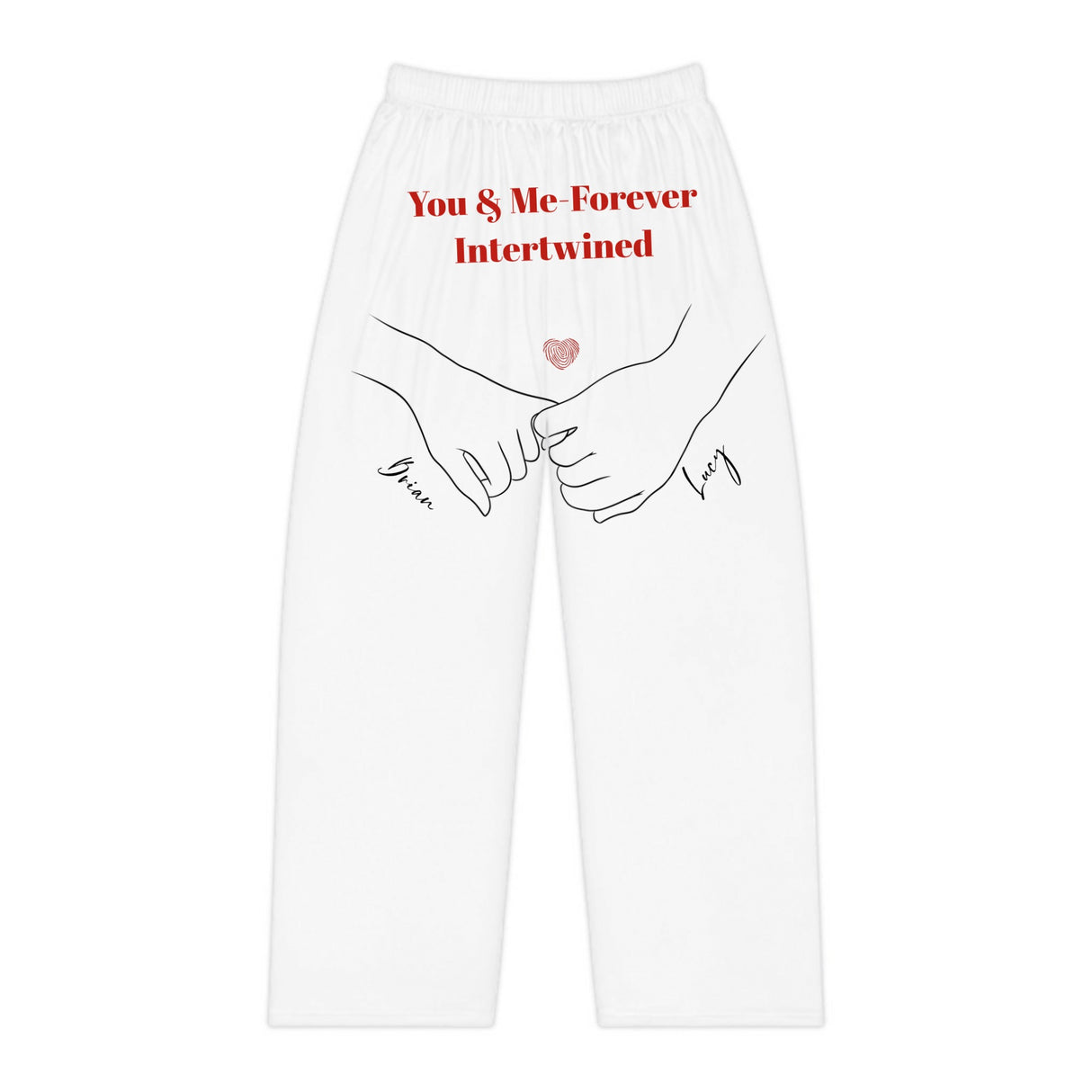 Pyjama de couple « Toi et moi à jamais entrelacés »