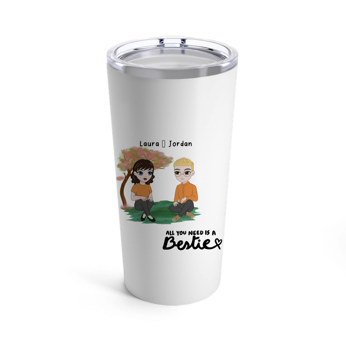 Einzigartiger BFF Geschenk Thermobecher