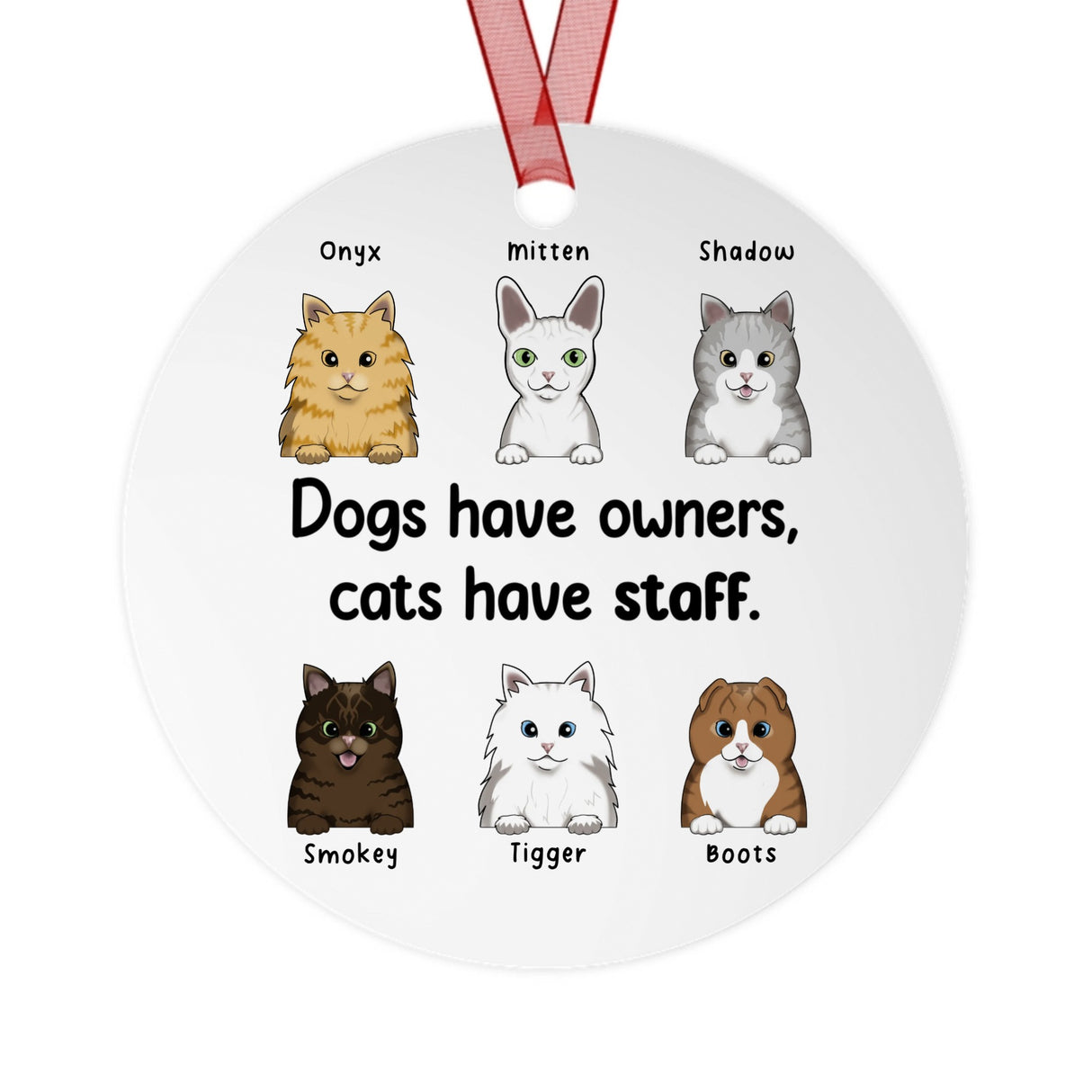 Pet Lovers Metal Ornaments