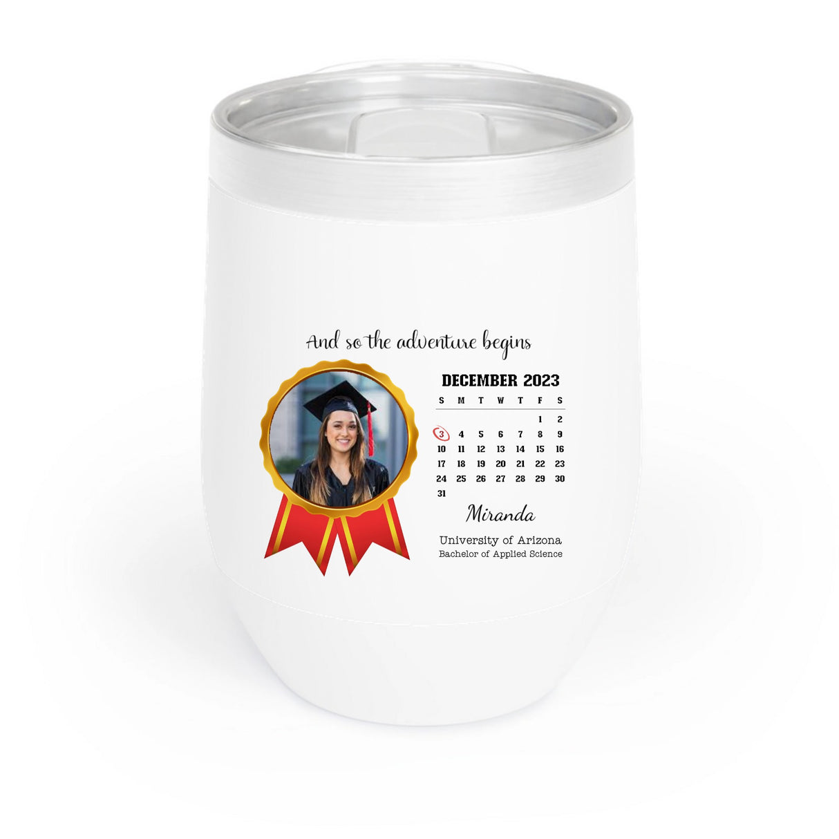 Graduation Chill Wine Tumbler