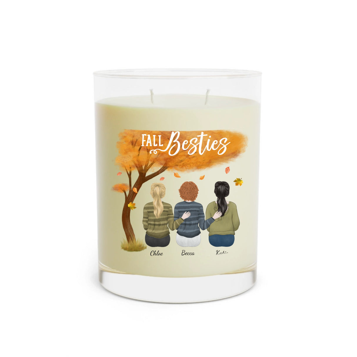 Besties Scented Candle - Full Glass, 11oz