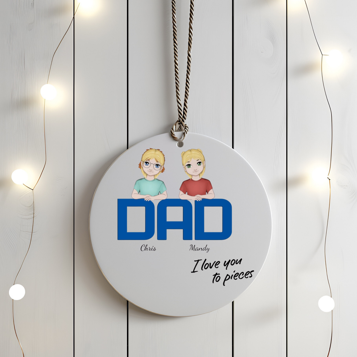 "Ich liebe dich, Papa" Ornament